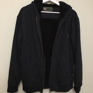 Oversized zipped up hoodie